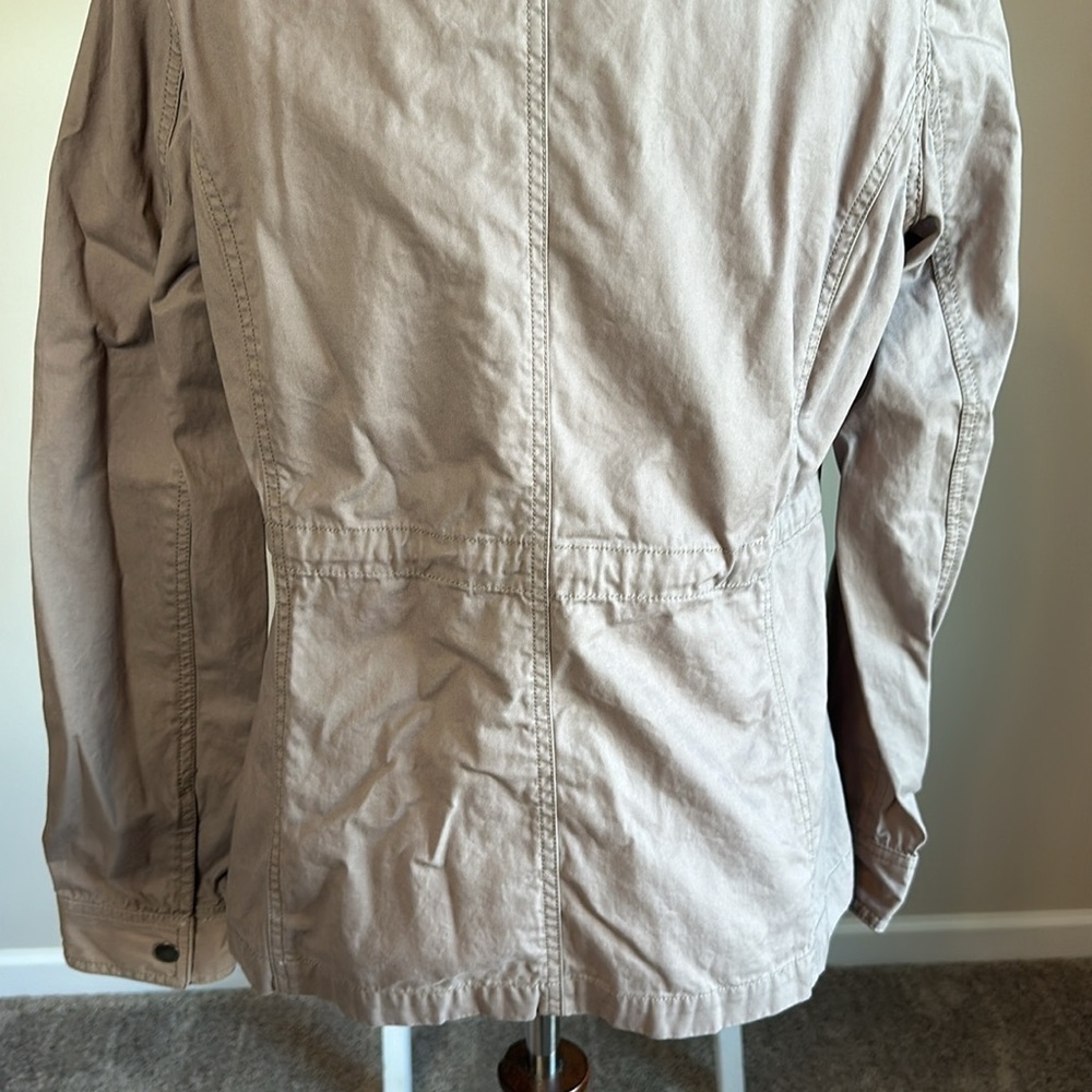 Ann Taylor LOFT Utility Jacket Size Medium with Interior Drawstring in GUC - Picture 15 of 17